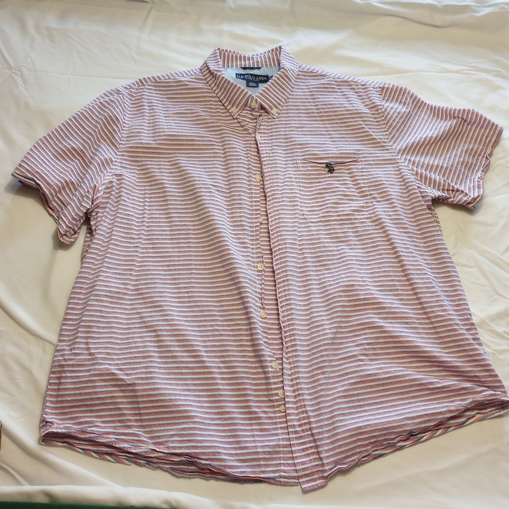 U.S. Polo Assn. Red and White Gingham Casual Shirt